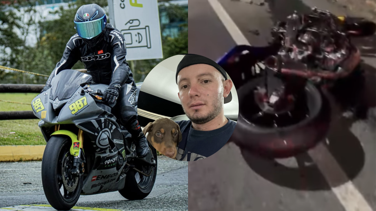 Era un piloto que murió después de un fuerte shock en una motocicleta de alto cilindro en Medellín.