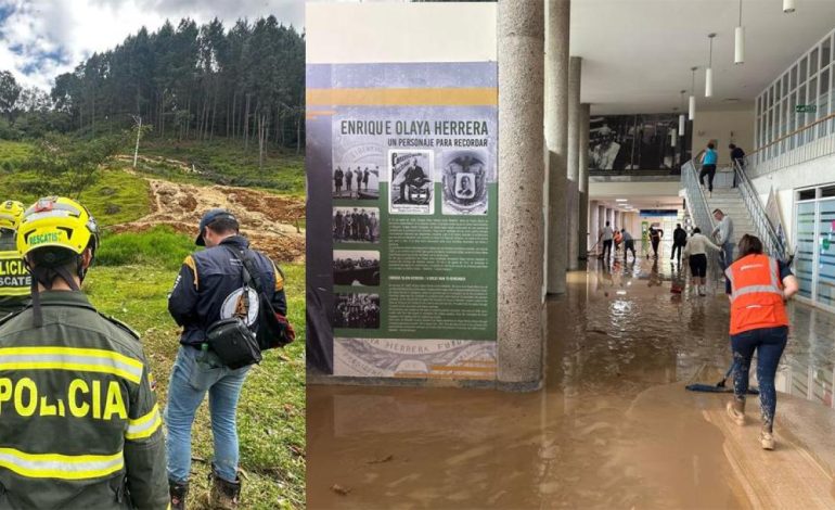 El aeropuerto de Olayra Herrera está inundado y está muerto