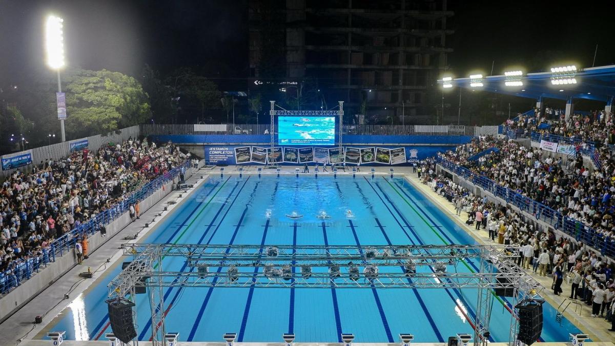 El complejo acuático renovado inaugurado en iBagué