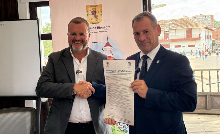 Rionegro y Tenerife firman un acuerdo sobre la cooperación internacional hasta 2027
