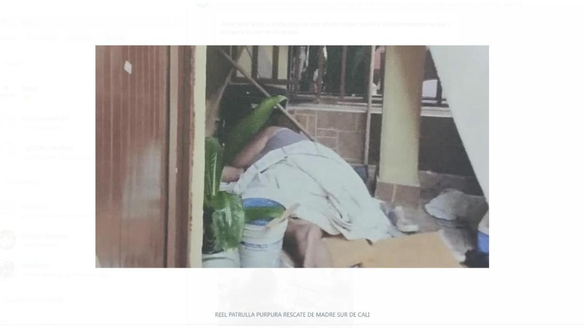 La triste historia de un adulto mayor, aparentemente obligado por su hija a vivir en Antyardín de su casa en Cali