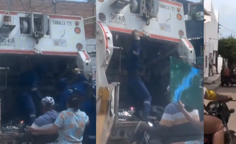 El tormento de la madre para salvar el modelo de la escuela de que el error fue tomado por el camión de basura

 – Primer plano