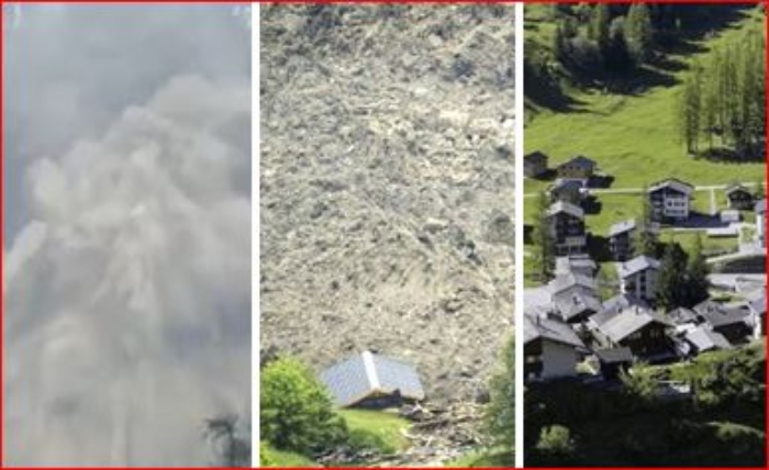 Imágenes de tragedia en Suiza después del deslizamiento de tierra de Glacial Birch
– Primer plano