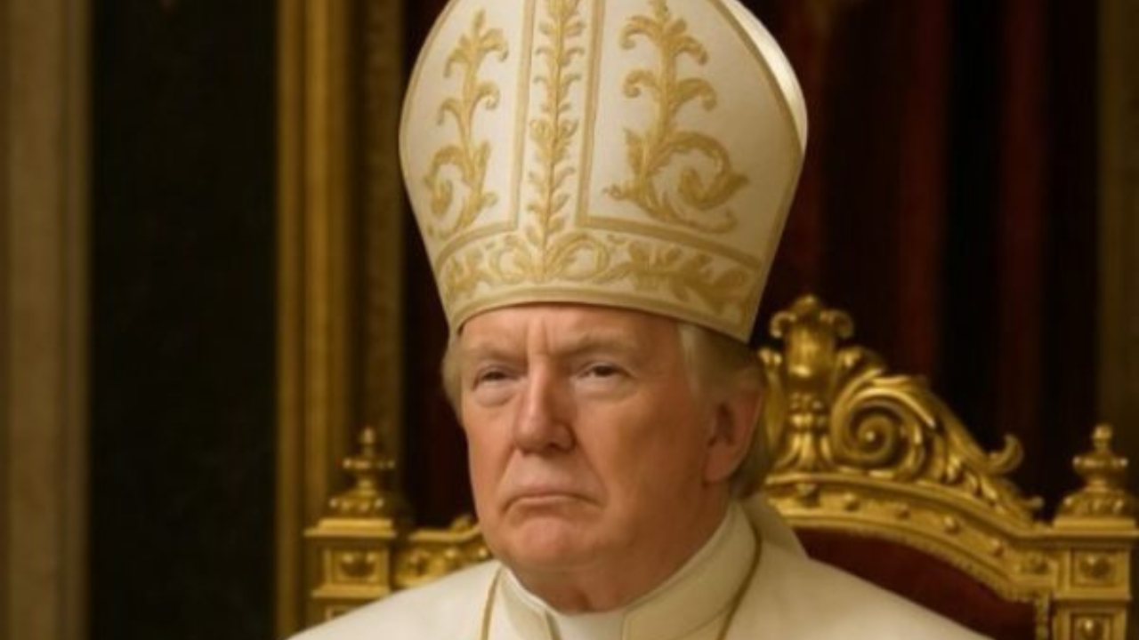 Donald Trump se vistió como una papa: indignación en el Vaticano
