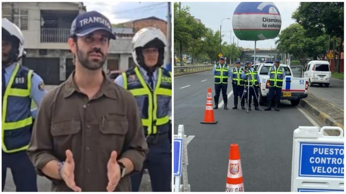 El motociclista ha viajado al secretario de la movilidad de Cali como parte de la inspección, el empleado está hospitalizado.