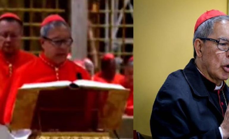 La primera actuación en el juramento del único cardenal colombiano que participa en el cónclave para elegir al Papa