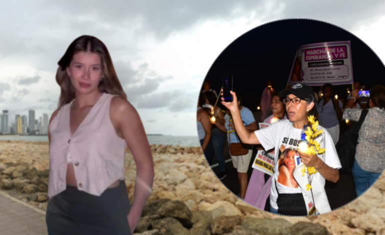 Madre de Tatiana Hernández buscando en Cartaagen