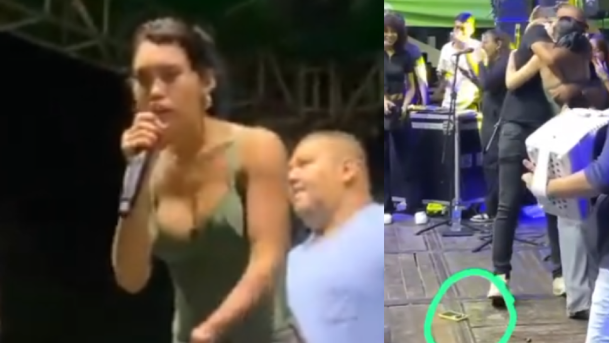 Un momento ocupado para Ana del Castillo en Purísima (Córdoba), por supuesto, el robo de su teléfono móvil: «¡Que aparezca, nojoda!»
