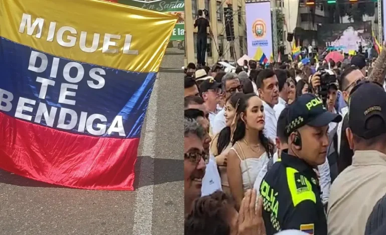 Santandeanos pidió la salud de Miguel Uribe
– Primer plano