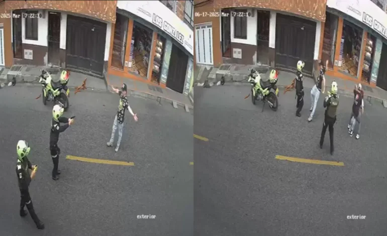 El policía fue herido con un arma blanca después de la intervención en el metacarpano en Copacabana, Antioquia
– Primer plano