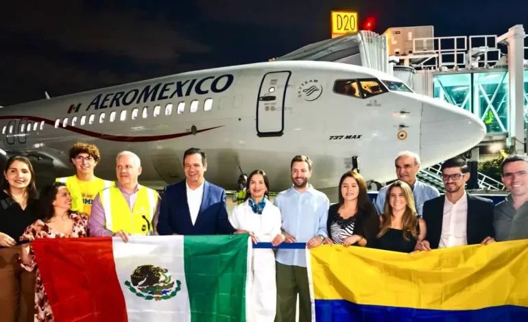De esta manera, los vuelos de Aeroméxico, una aerolínea que aterrizó por primera vez en Bonilla: «¡Muy lugar, visita Valle!»
– Primer plano