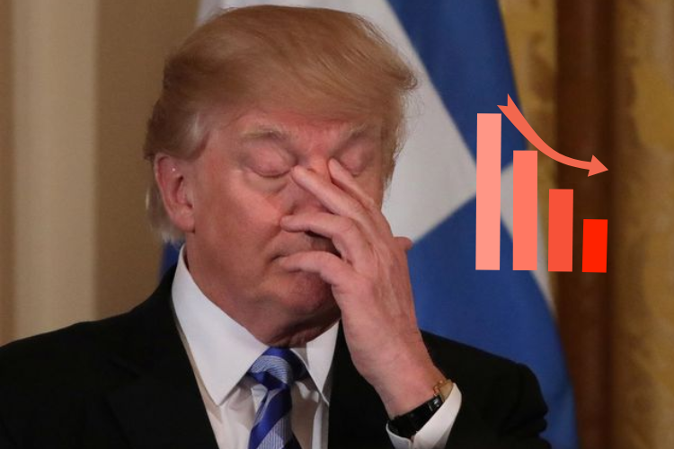La popularidad de Trump está en el terreno

 – Primer plano