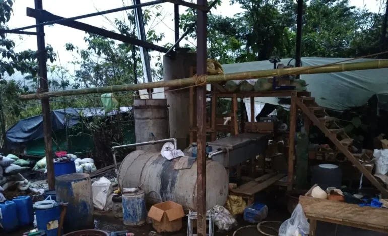 En la frontera entre Colombia y Ecuador, desmantelan 13 campamentos utilizados para la minería de oro ilegal
– Primer plano