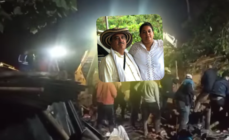 Eran esposos que murieron enterrados en un deslizamiento de tierra en Huli; Sus dos hijos sobrevivieron
 – Primer plano