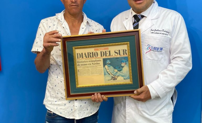 La cirugía exitosa del reimplantamiento de primera mano en Nariño
– Primer plano