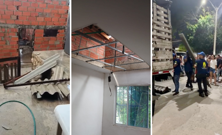 Razado normal los techos de varias docenas de casas y genera miedo en el sureste de Barranquilla
– Primer plano