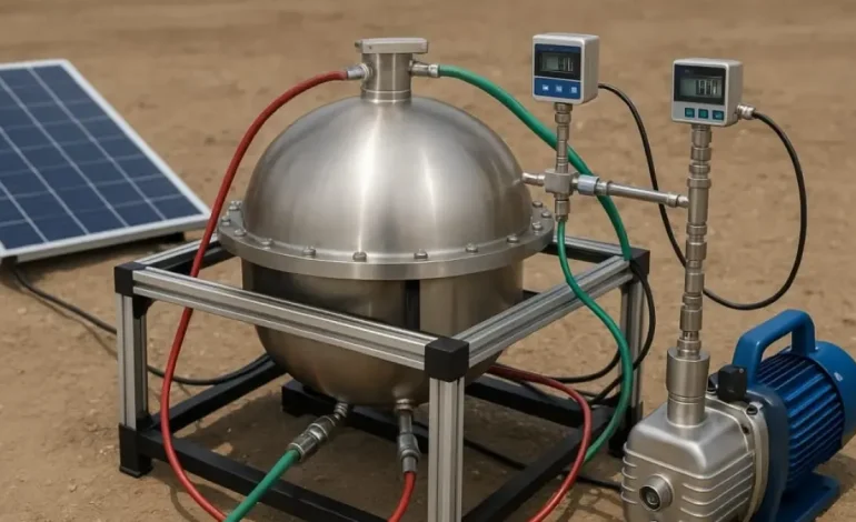 Una máquina portátil que transforma el agua de mar en agua potable
– Primer plano