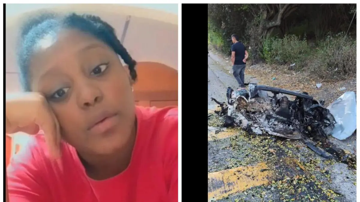 Estaba Francini García, una mujer que murió de un auto de bomba en la carretera panorámica.

 – Primer plano