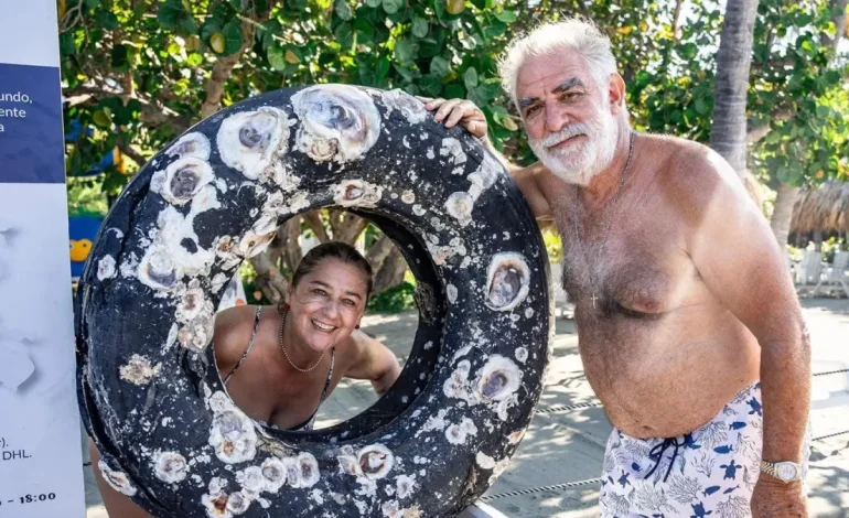 La historia de un neumático de avión producido en China, que apareció en Santa Marta y ahora se usa para la educación.

 – Primer plano