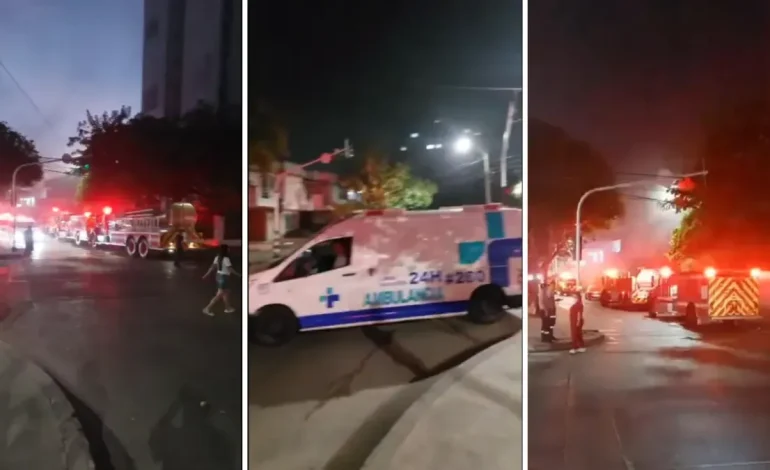 Drama, humo y heroísmo temprano en la mañana en Barranquilla

 – Primer plano
