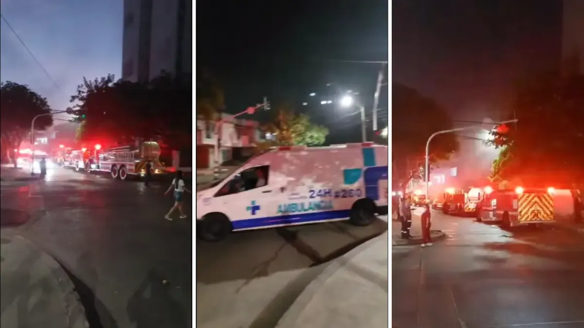 Drama, humo y heroísmo temprano en la mañana en Barranquilla

 – Primer plano