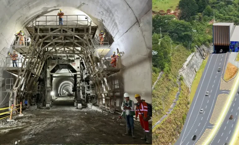 Así es como están llegando las obras del segundo túnel del este y el túnel Toyo
– Primer plano