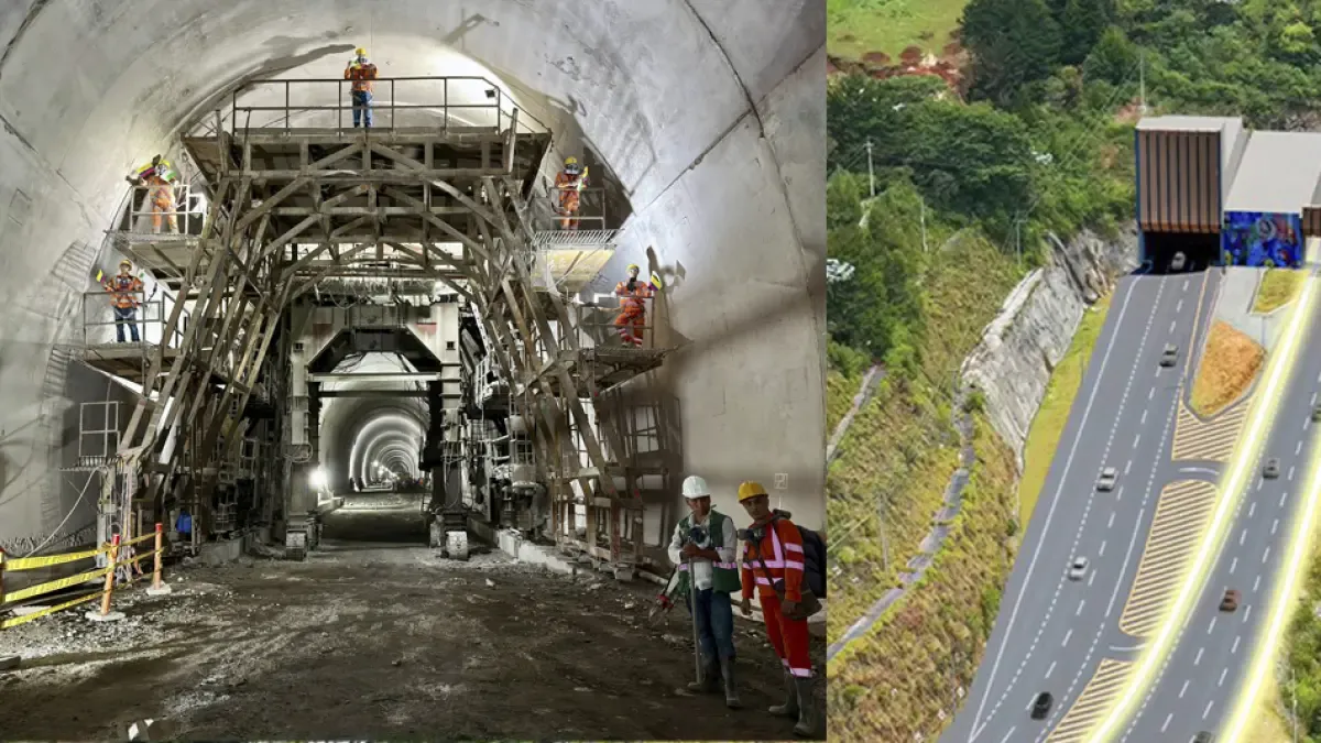 Así es como están llegando las obras del segundo túnel del este y el túnel Toyo

 – Primer plano