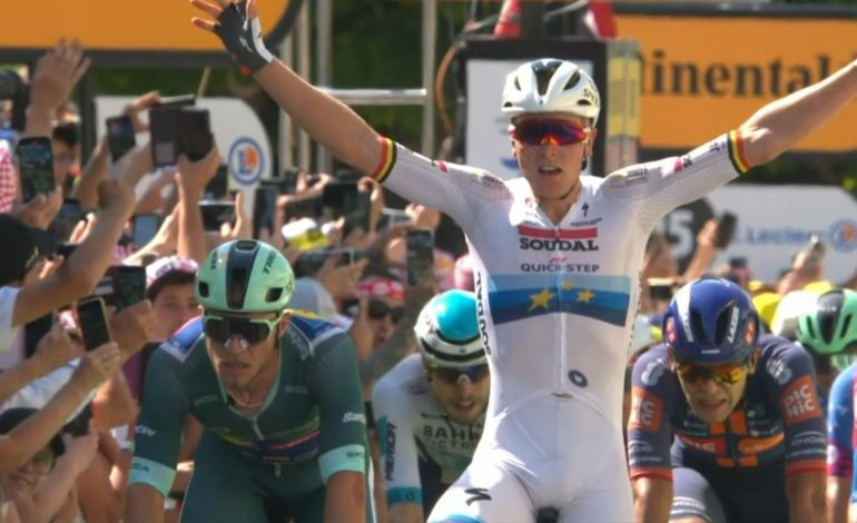 Tim Merlier se quedó primero en la etapa 9 del Tour de Francia

 – Primer plano