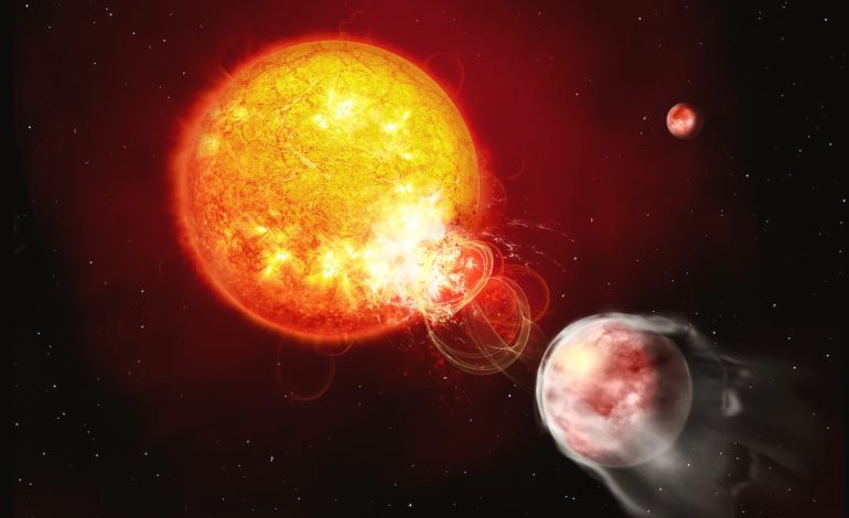 El planeta que causa su fin: autoestructura astronómica
– Primer plano