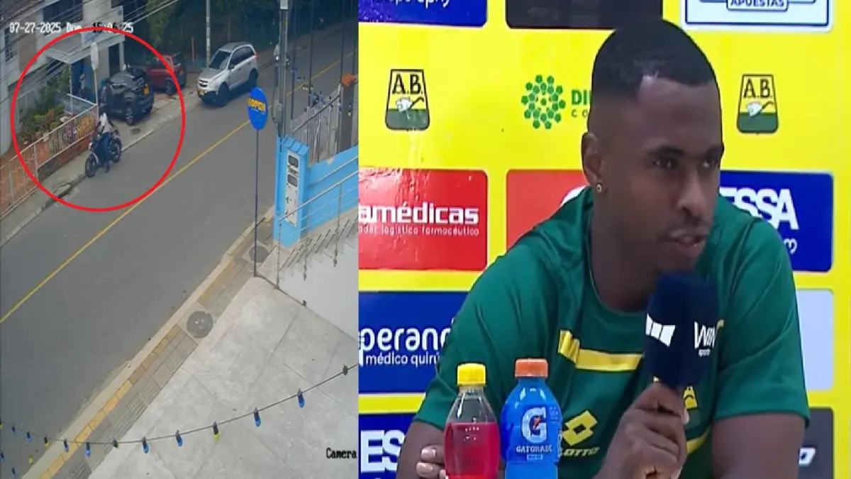 Fabry Castro, atacante Atlético Bucaramanga, habló sobre el pánico que sintió cuando era víctima de un robo violento con su esposa e hija en una tienda helada

 – Primer plano