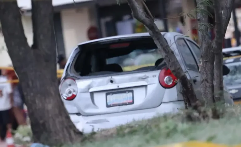 La patrulla policial fue salvada por 10 metros

 – Primer plano