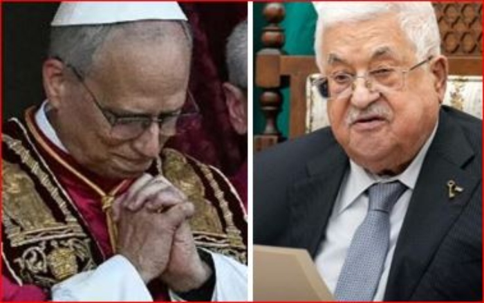 Primera conversación en Btre Papa Leo XIV y Mahmud Abás

 – Primer plano