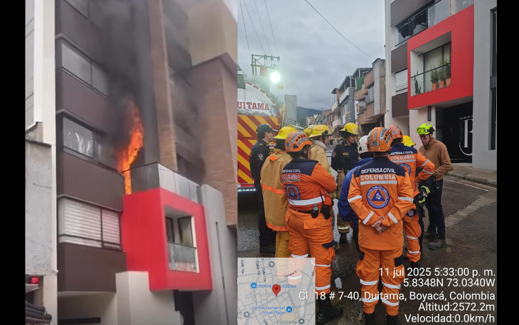 El fuego estructural severo dejó a seis personas afectadas

 – Primer plano