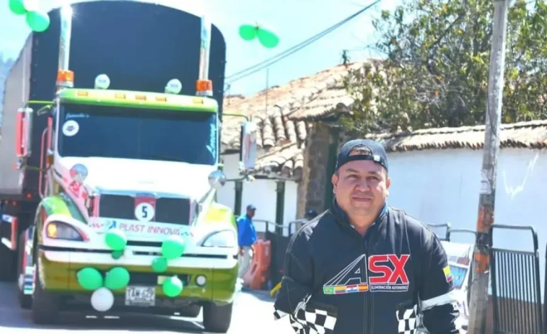Carlos Rodríguez, «Mulero», que intentará mantener la corona de la competencia nacional de Tractomulas National, en Samacá (Boyacá)
 – Primer plano