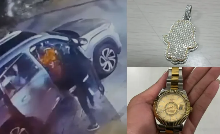 Un ciudadano estadounidense fue víctima del robo de un reloj millonario Rolex y una cadena dorada con trapos de diamantes en la ciudad (Medellín)

 – Primer plano