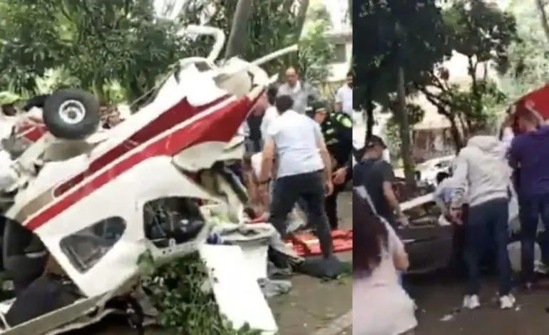 Estas son películas del avión que cayeron cerca del estadio Atanasio Girardot en Medellín: dos personas resultaron heridas

 – Primer plano