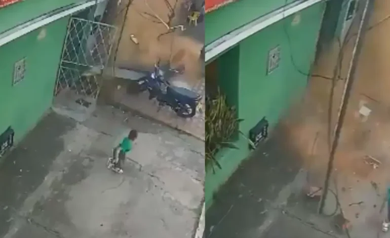 El momento exacto en que la pared se salvó a los cuatro años durante segundos de trituración en Bucaramanga

 – Primer plano