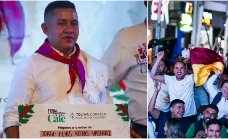 La historia del campesino Tolimy, que superó el récord en la Feria Internacional de Café y vendió La Libra por 72 USD
– Primer plano