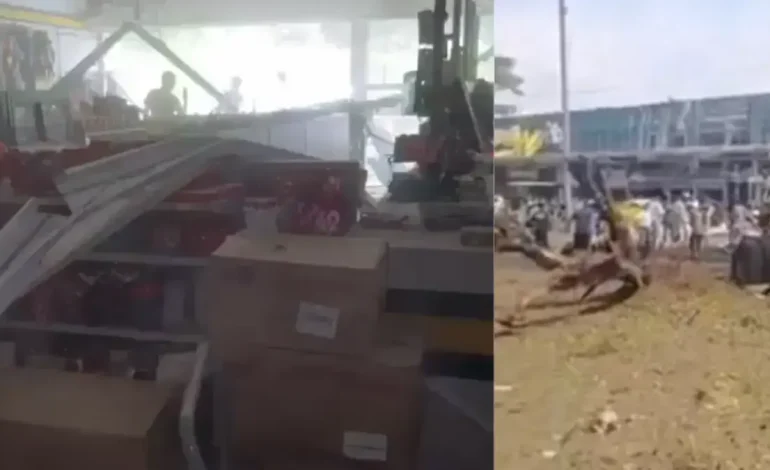 Ataque con explosivos cerca de la base aérea en todo: Dollarcity ubicada al lado del sitio de ataque fue destruido

 – Primer plano