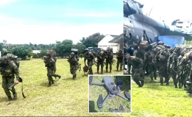 El ejército herido por el ataque de drones en el sur de Bolívar fue trasladado con un helicóptero a Bucaramanga: esto es conocido
– Primer plano