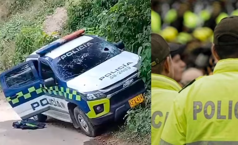 El policía herido dejó la patrulla en las zonas rurales en Buriticá

 – Primer plano