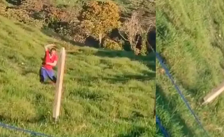 Brutal indignación golpeando a su padre a su hijo en Yarumal

 – Primer plano