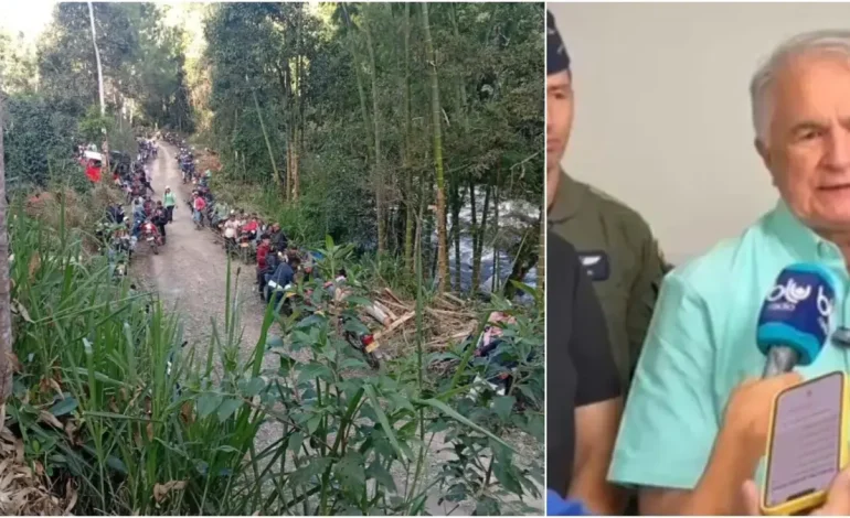 El gobernador de Huli habla después de que los campesinos forzados por los disidentes de FARC realizaron en la quinta ventaja contra el ejército en La Plata

 – Primer plano