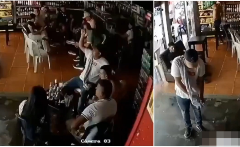 Dos hombres hablaron en el bar, cuando uno tomó el arma, le dio cuatro tiros e intentaron terminarlo.

 – Primer plano