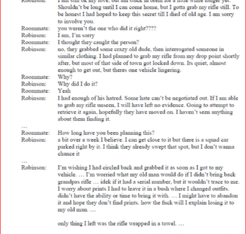 El asesino de Tyler Robinson por Charlie Kirk fue acusado de asesinato agravado – 

 – Primer plano