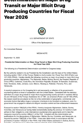 «Estamos muy preocupados por Colombia» Marco Rubio, Secretario del Gobierno – 

 – Primer plano