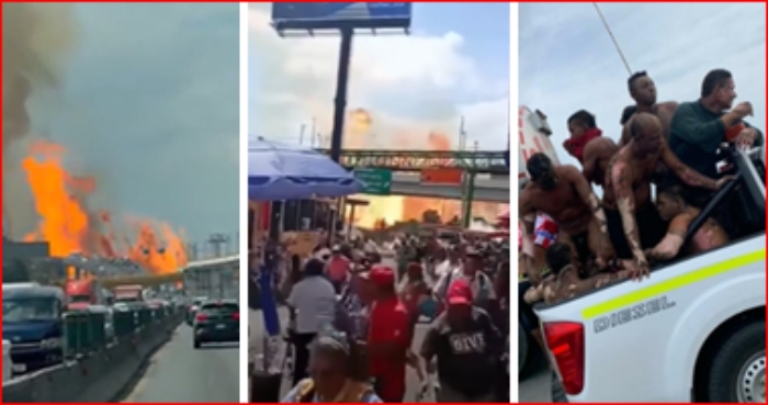 Las imágenes fueron la fuerte explosión del camión GSN en México
– Primer plano