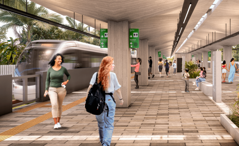 Valle del tren suburbano
 – Primer plano