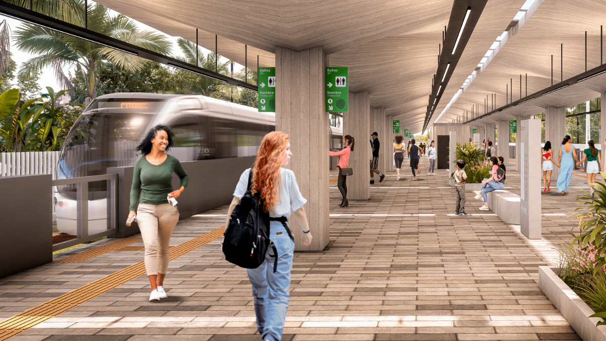 Valle del tren suburbano
 – Primer plano