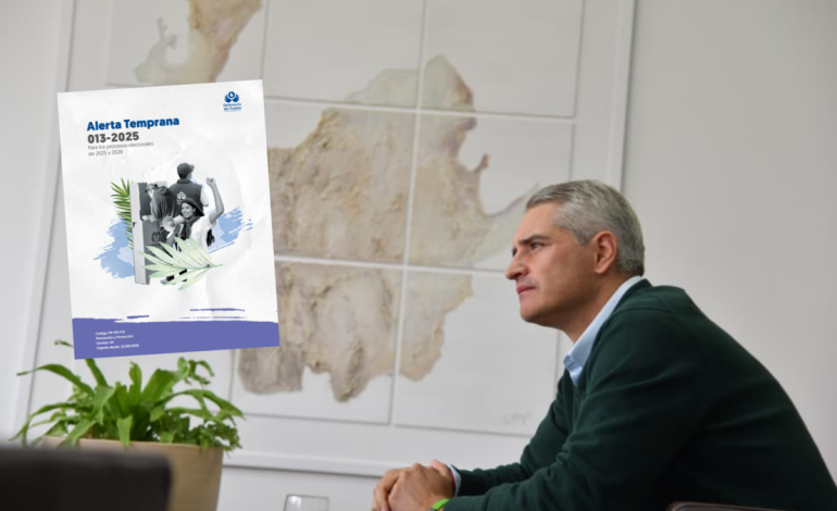 Gobernador de Antioquia en una alerta de la Oficina del Defensor del Pueblo

 – Primer plano